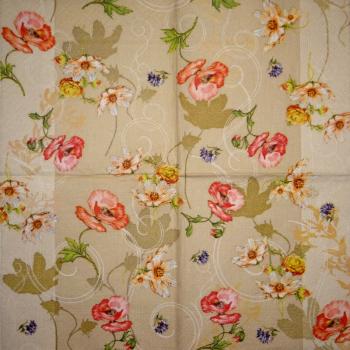 095 Anemones, Poppy - 3-ply - CS